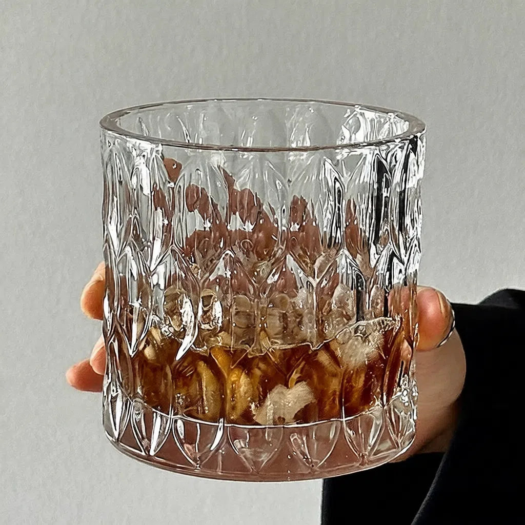 Retro Luxury Diamond Leaf Glass - Velart Home