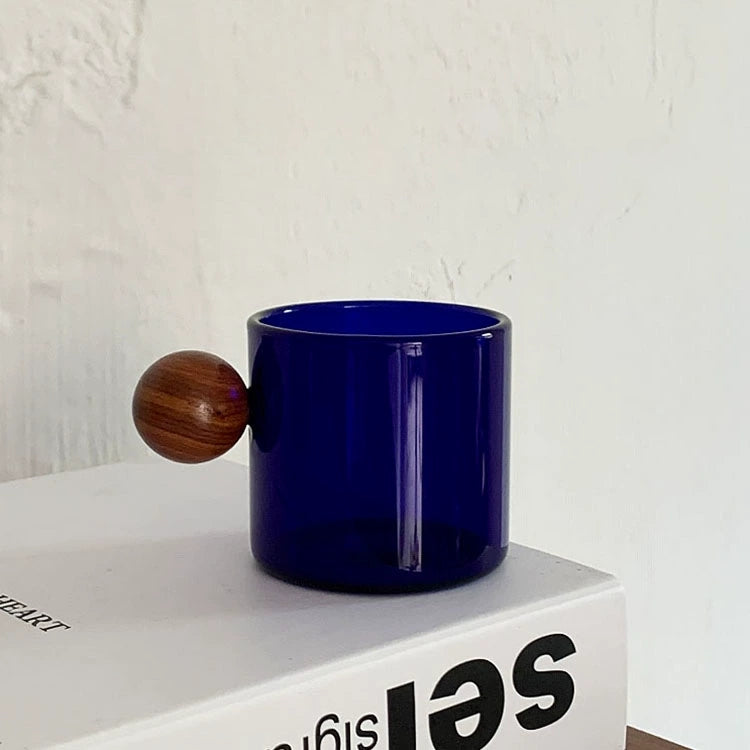 Round Wooden Handle Glass - Velart Home