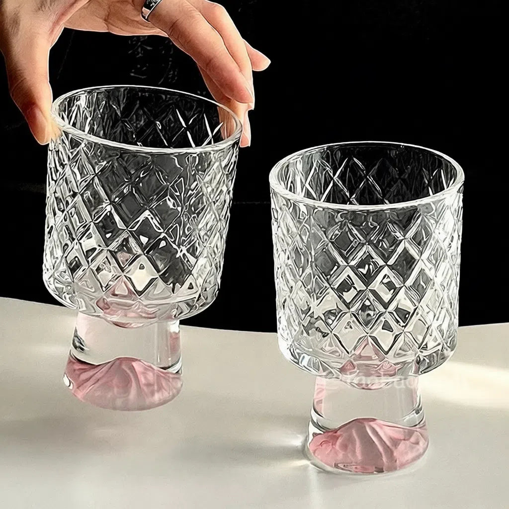 Pink Diamond Mountain Glass - Velart Home