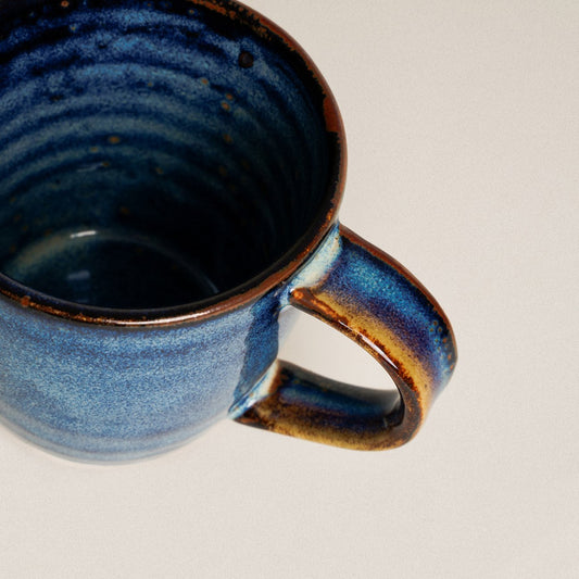 Antique Finish Rim Ceramic Mug - Velart Home