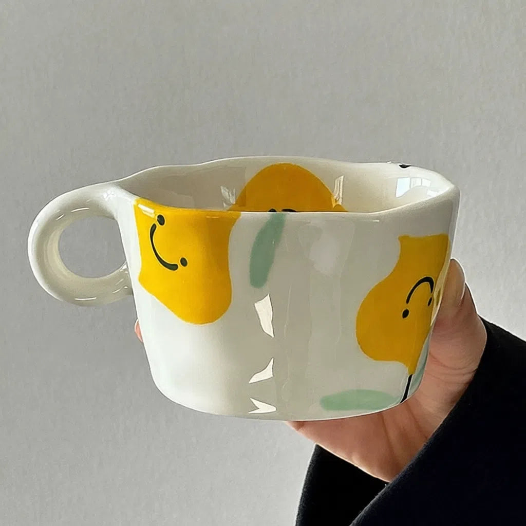 Hand-Painted Cute Pear Mug - Velart Home