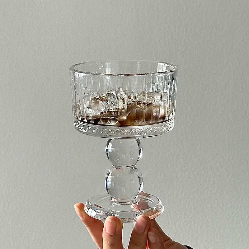 Retro luxury diamond pattern Stemware - Velart Home