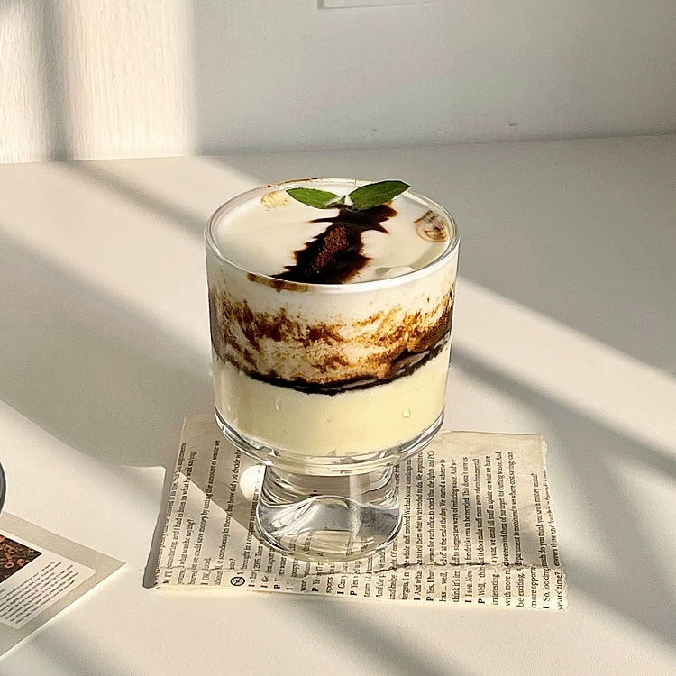 Cocoa Vanilla Clear Stemware - Velart Home