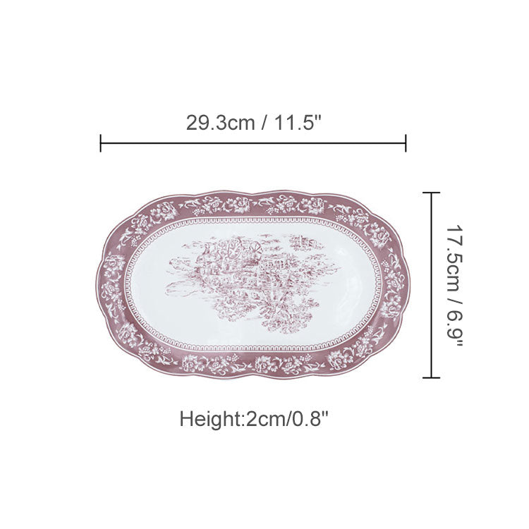 CERAMIC EMBOSSED DINNERWARE SET - Velart Home