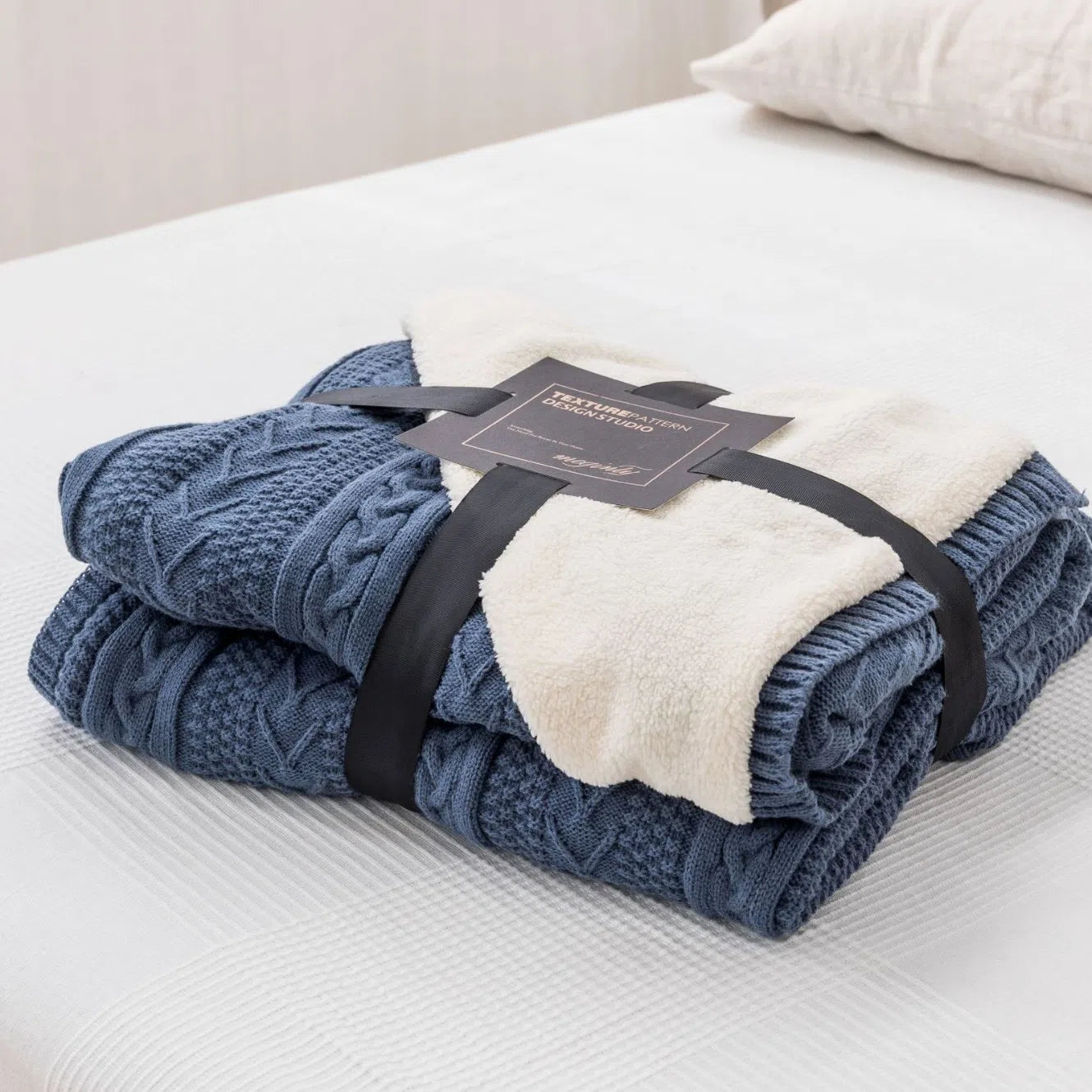 Double-Sided Blanket - Rhombus Texture - Velart Home