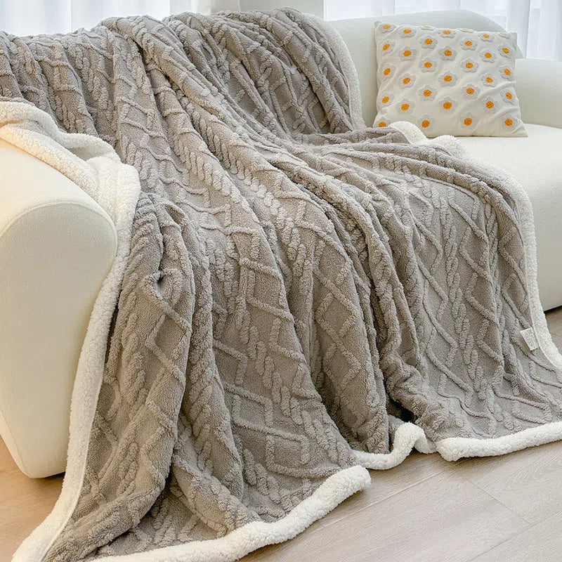 Double-Sided Blanket - Jacquard - Velart Home