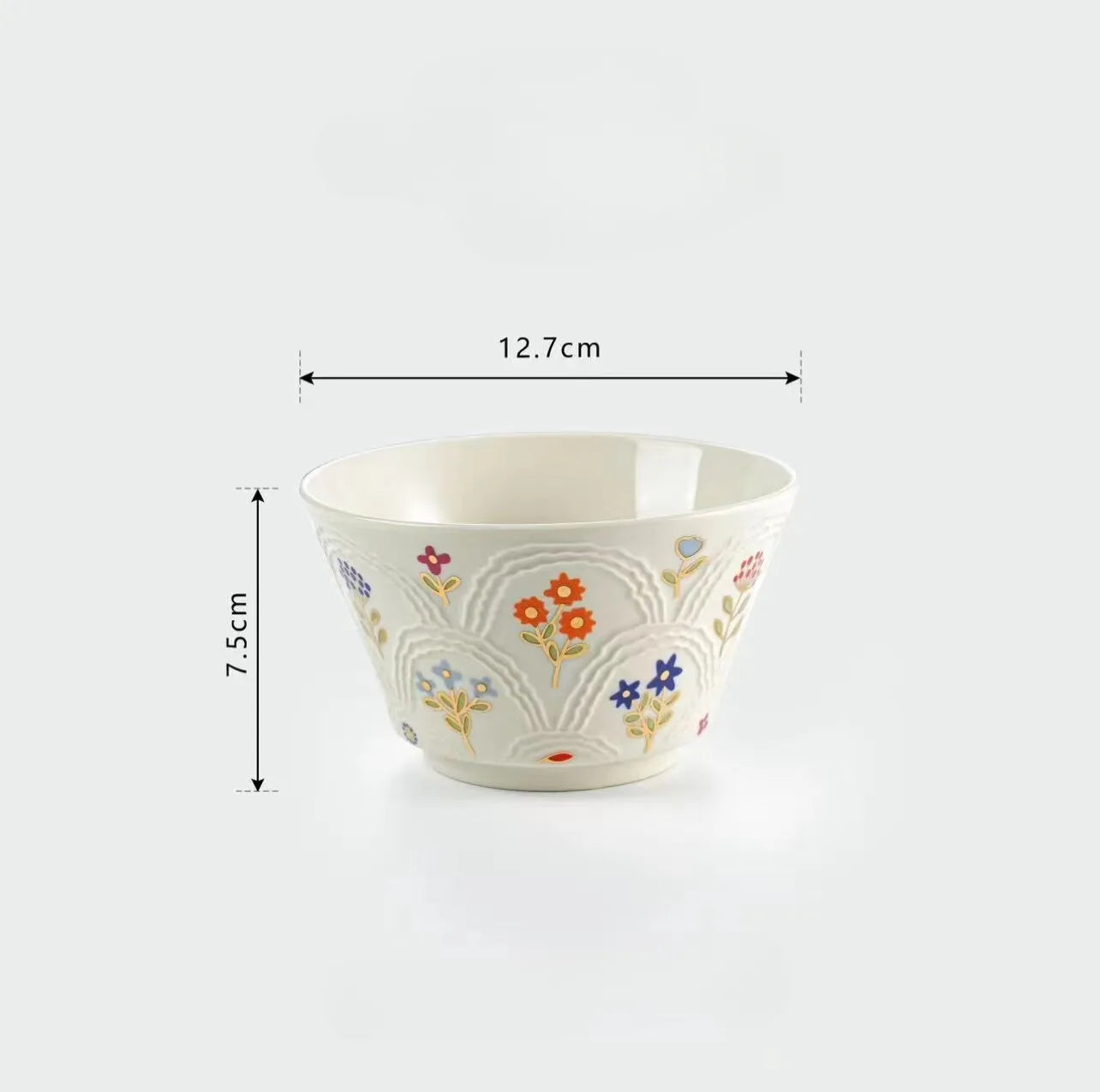 Floral Embossed Ceramic Dinnerware Set - VELART HOME