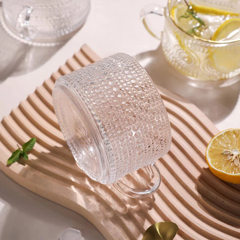 Sunflower Embossed Glass - Velart Home