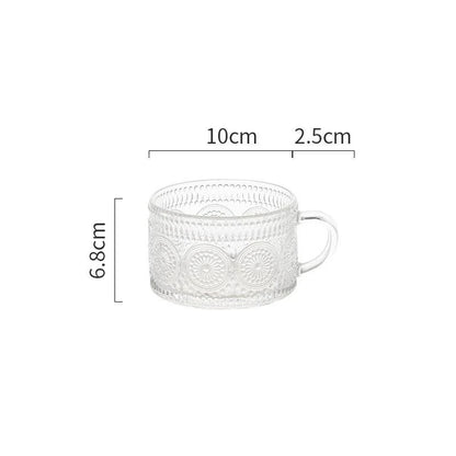 Sunflower Embossed Glass - Velart Home