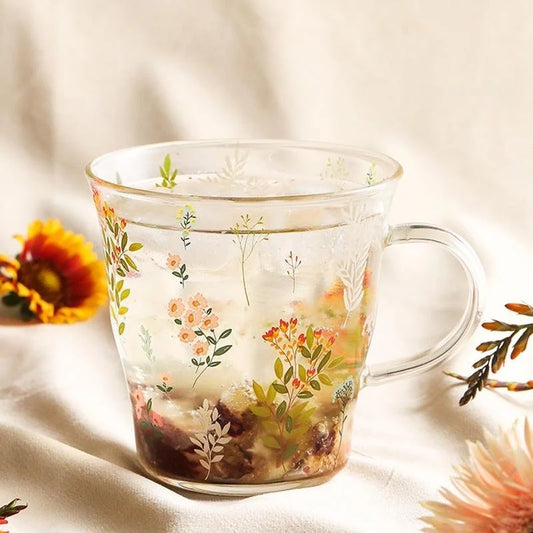 Flower Glass Cup - Velart Home