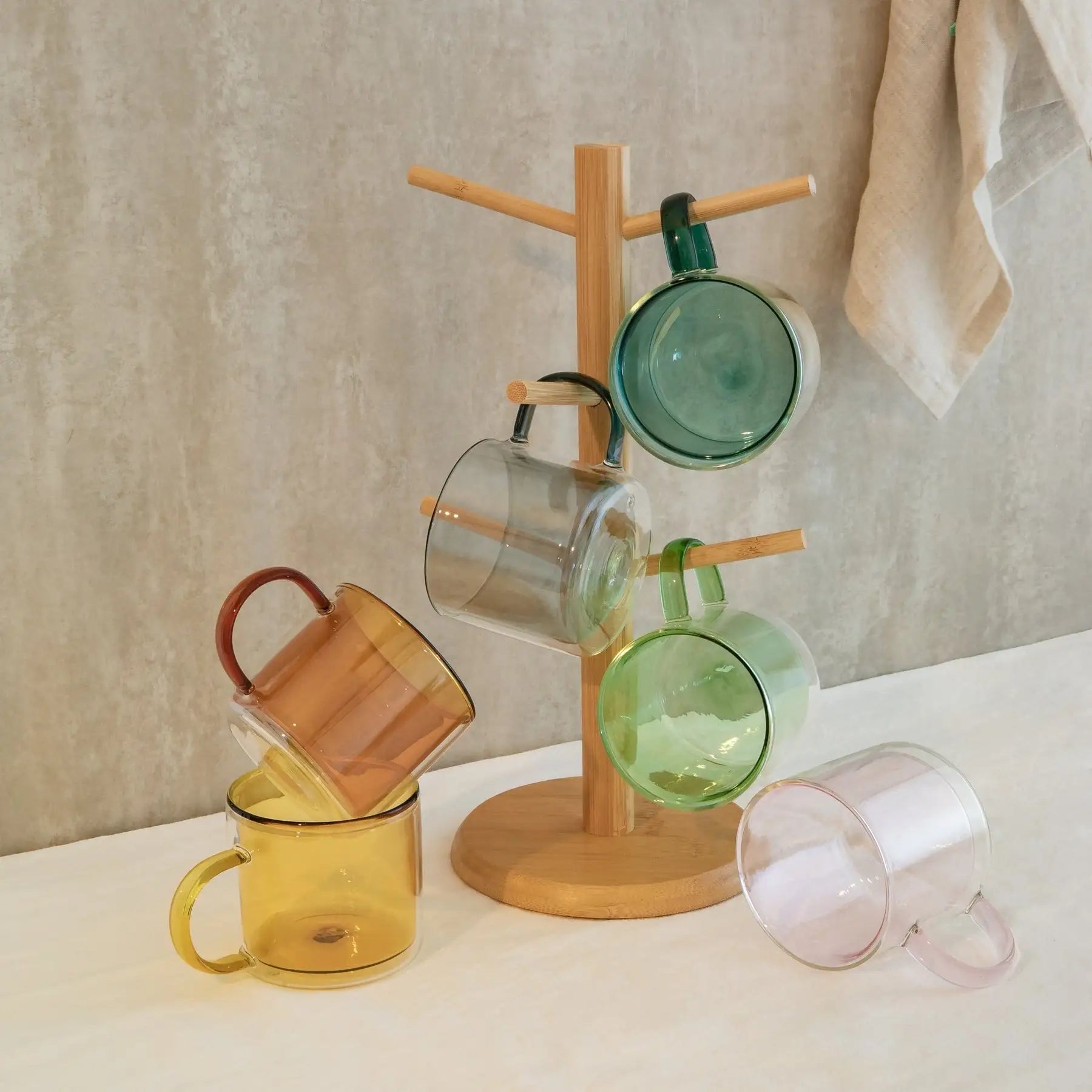Morden Double Layer Colored Glass Mug - Velart Home