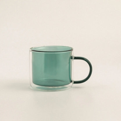 Morden Double Layer Colored Glass Mug - Velart Home