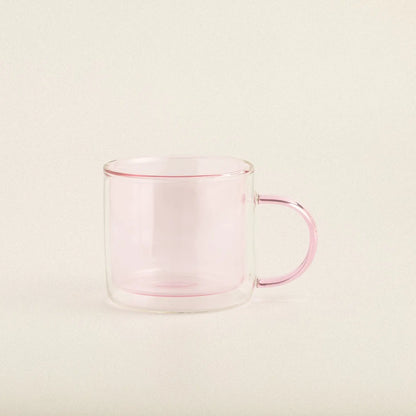 Morden Double Layer Colored Glass Mug - Velart Home