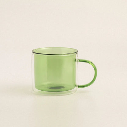 Morden Double Layer Colored Glass Mug - Velart Home