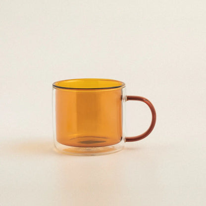 Morden Double Layer Colored Glass Mug - Velart Home