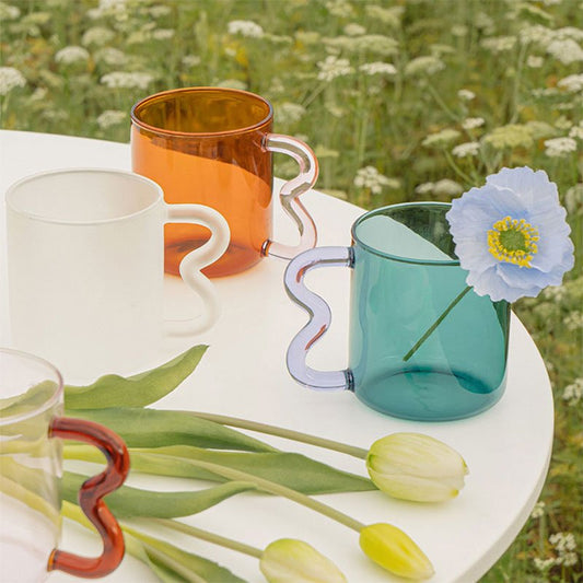 Wave Ear Glass Cup - Velart Home