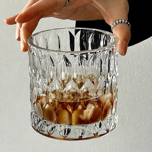 Retro Luxury Diamond Leaf Glass - Velart Home