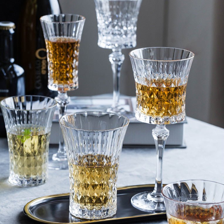 Diamond Crystal Stemware - Velart Home