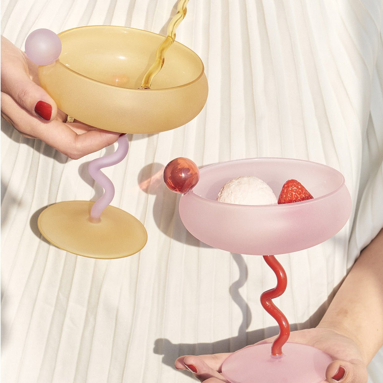 Macaron Frosted Stemware - Velart Home