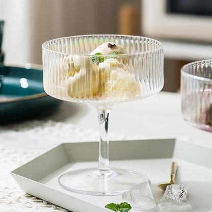 Multicolored Straight Edges Dessert Cup - Velart Home