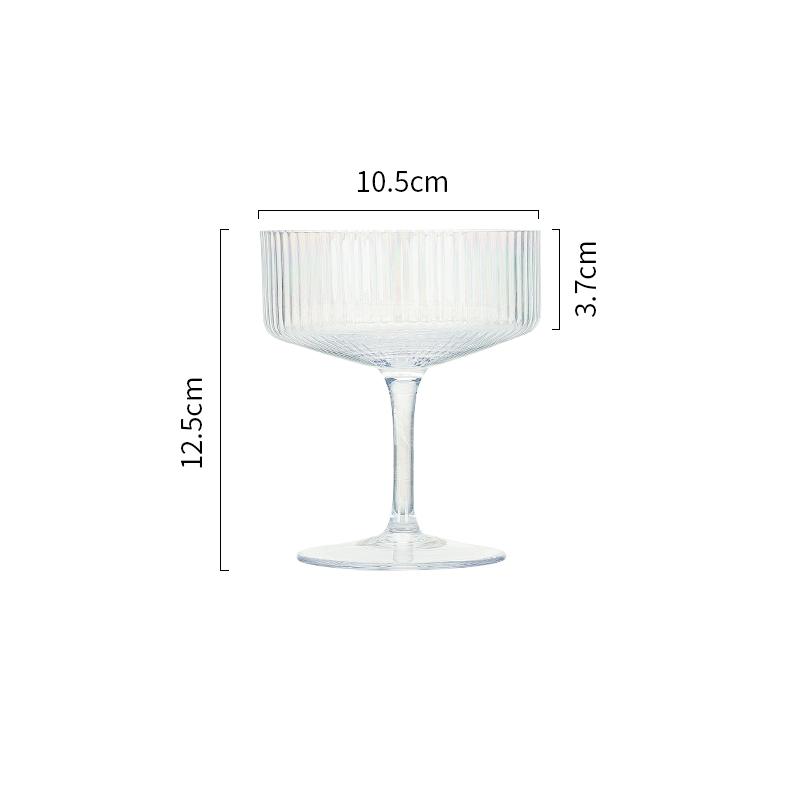 Multicolored Straight Edges Dessert Cup - Velart Home
