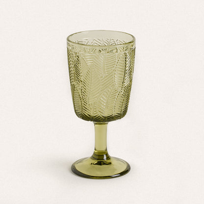 Leaf Embossed Stemware - Velart Home