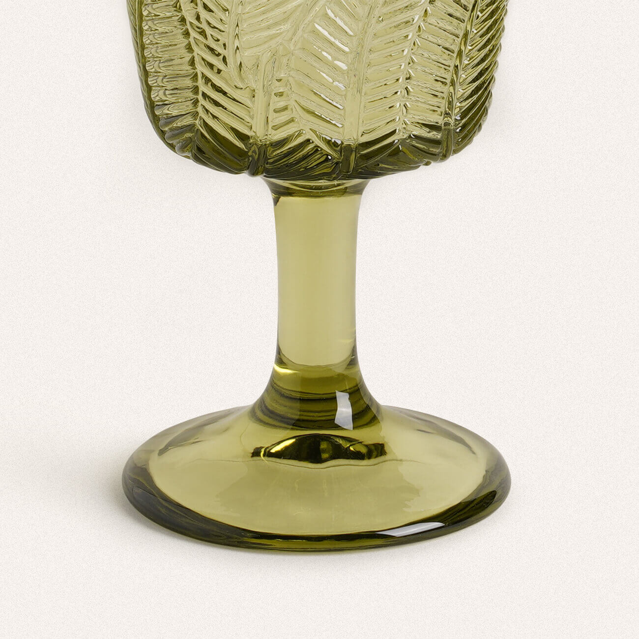 Leaf Embossed Stemware - Velart Home