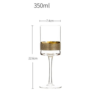 Diamond Gold Stemware - Velart Home