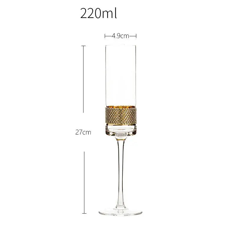 Diamond Gold Stemware - Velart Home