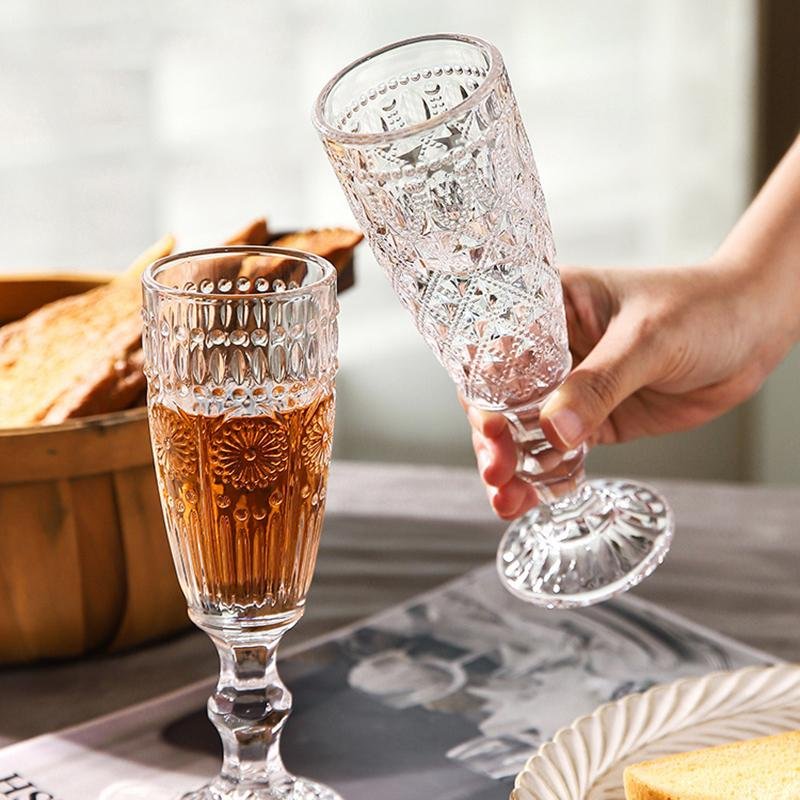 Vintage Embossed Goblet - Velart Home