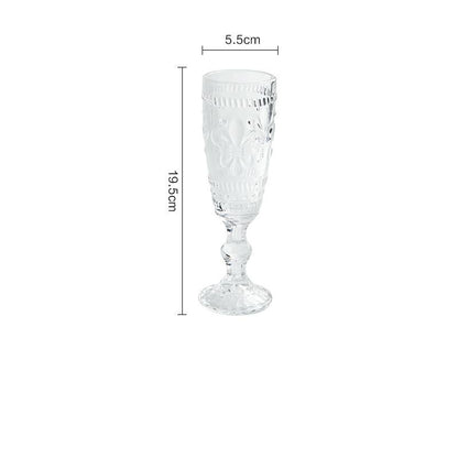 Vintage Embossed Goblet - Velart Home