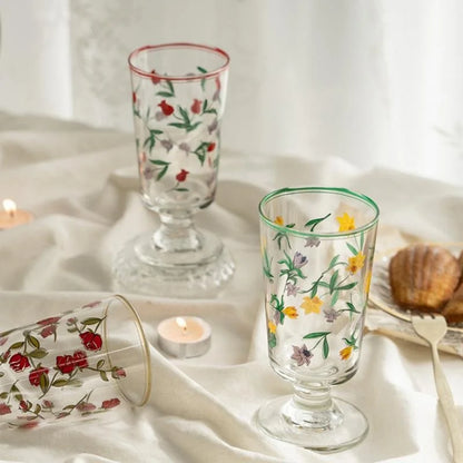 Vintage Flower Stemware - Velart Home