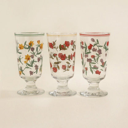 Vintage Flower Stemware - Velart Home