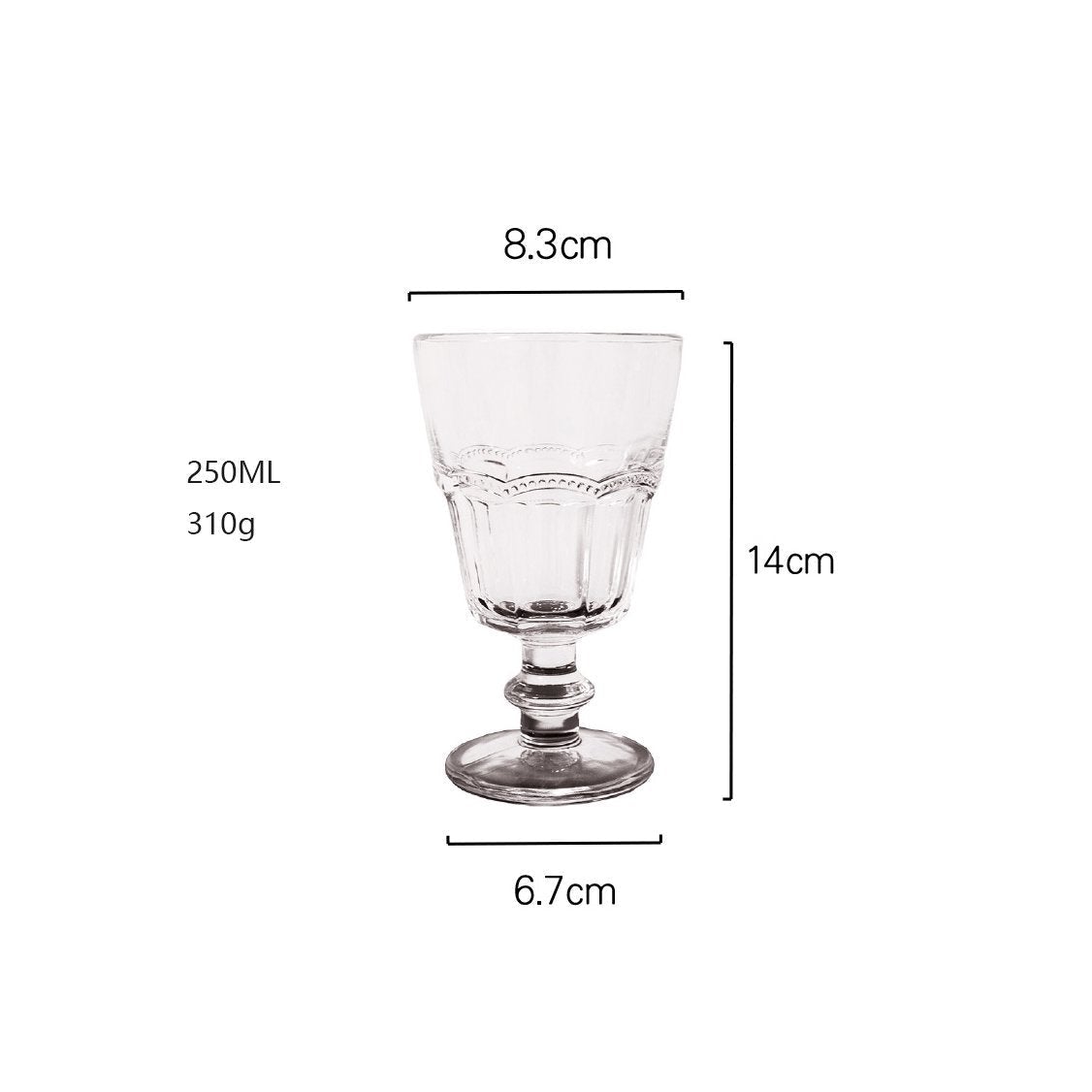 Classic Embossed Light Stemware - Velart Home