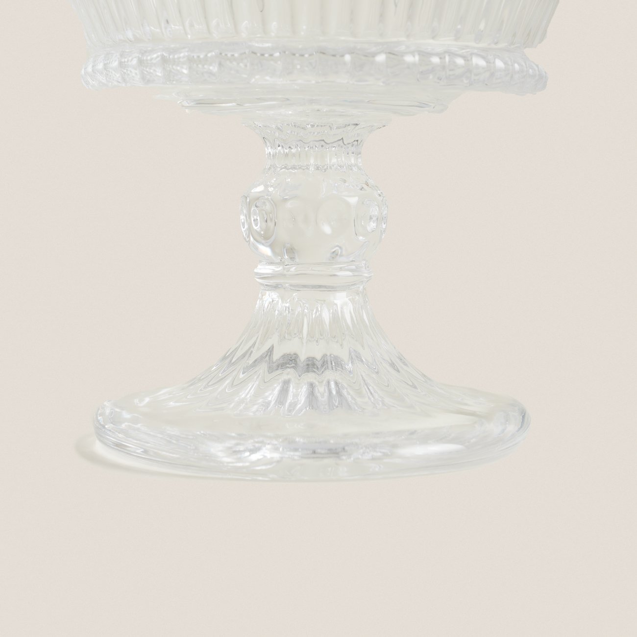 Embossed Crystal Glass Dessert Stemware - Velart Home