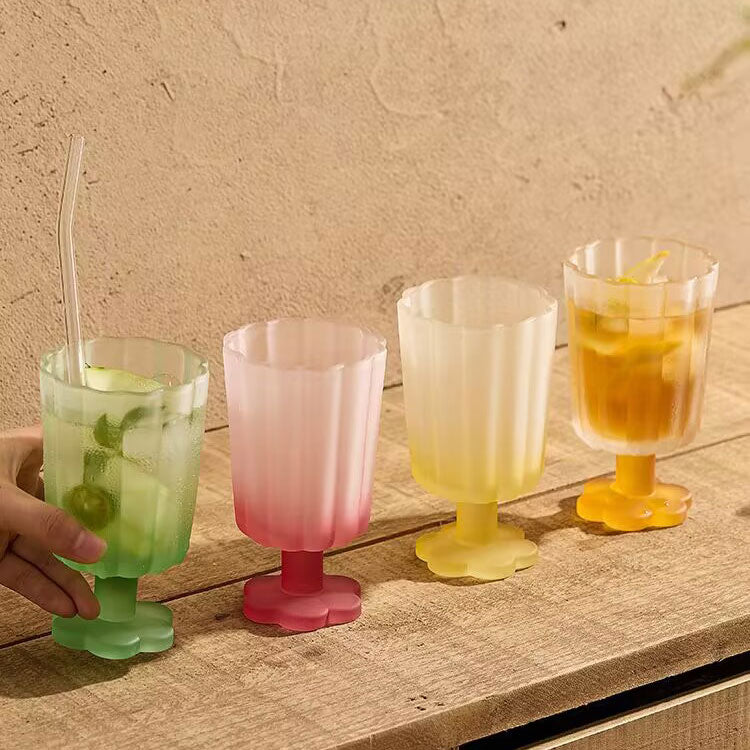 Colored Frosted Glass Cup - Velart Home