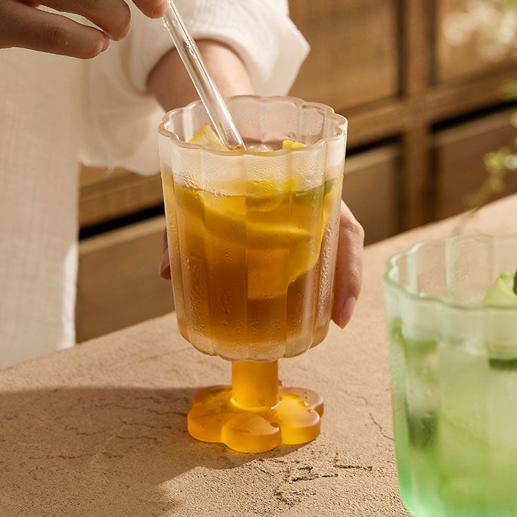 Colored Frosted Glass Cup - Velart Home