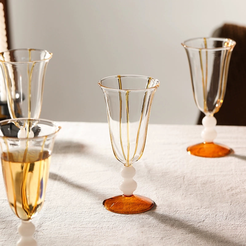 Beaded Drooping - String Mulled Wine Stemware - Velart Home