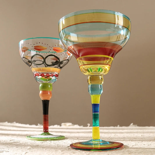 Painted Margaret Stemware - Velart Home