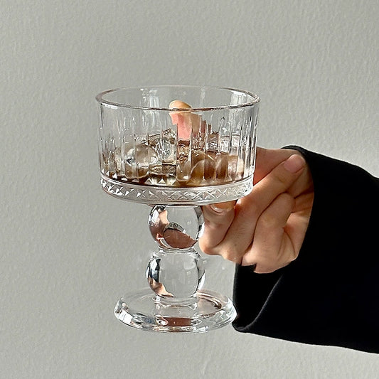 Retro luxury diamond pattern Stemware - Velart Home