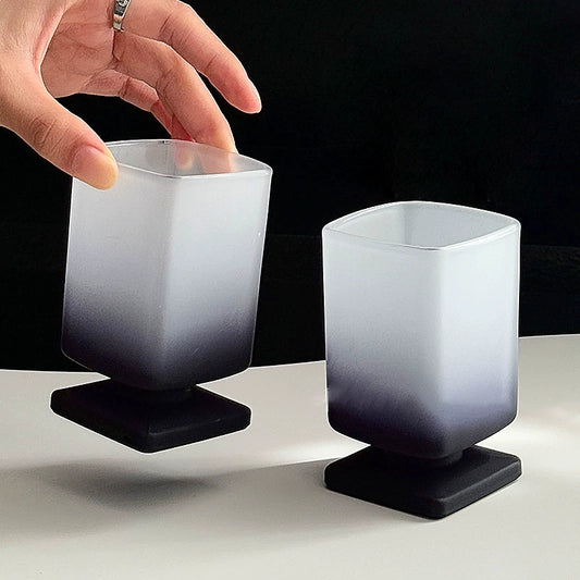 Retro Design Frosted Black Glass - Velart Home