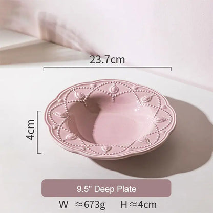 BEJEWELED EMBOSSED DINNERWARE SET - Velart Home