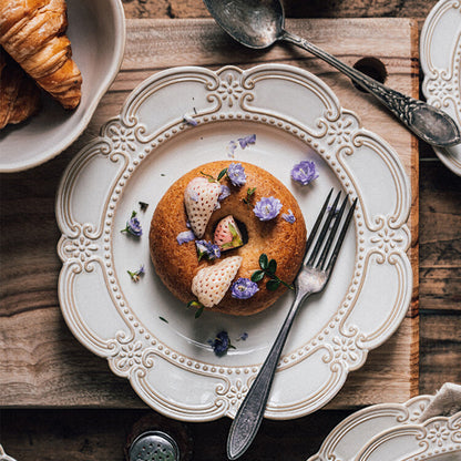 Retro Baroque Dinner Plate and Bowl - Velart Home