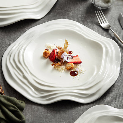 Wave Ceramic Dinner Plate - Velart Home