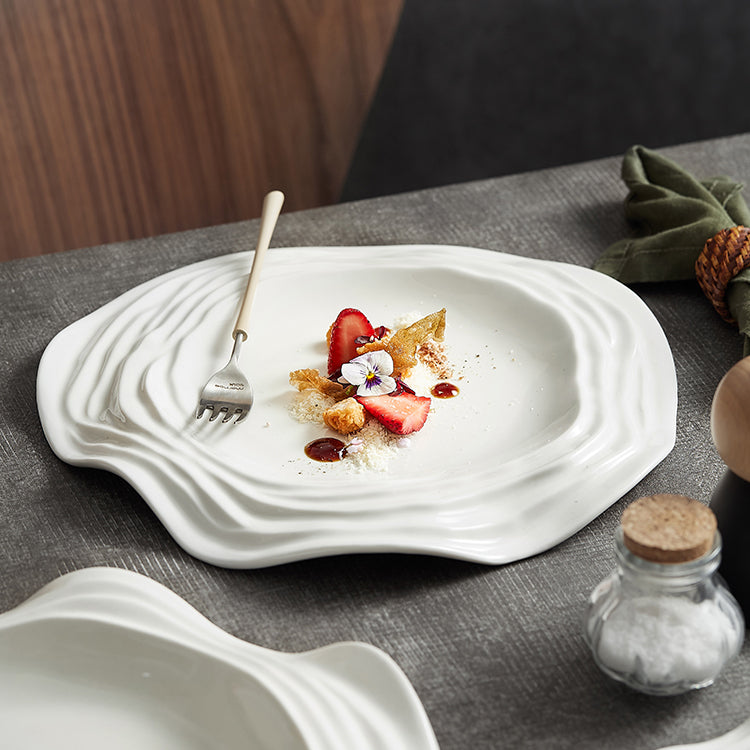 Wave Ceramic Dinner Plate - Velart Home