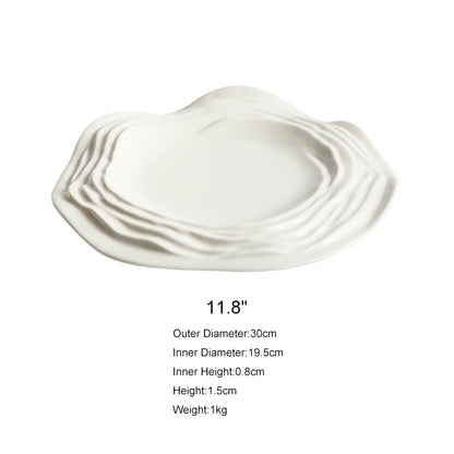 Wave Ceramic Dinner Plate - Velart Home