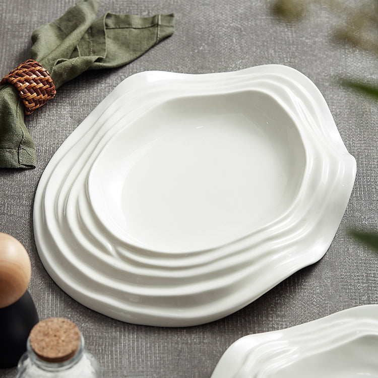 Wave Ceramic Dinner Plate - Velart Home
