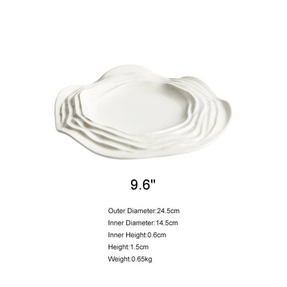 Wave Ceramic Dinner Plate - Velart Home