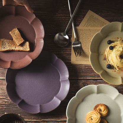 TERRACOTTA PETAL DINNER PLATE - Velart Home