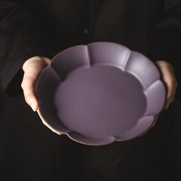 TERRACOTTA PETAL DINNER PLATE - Velart Home
